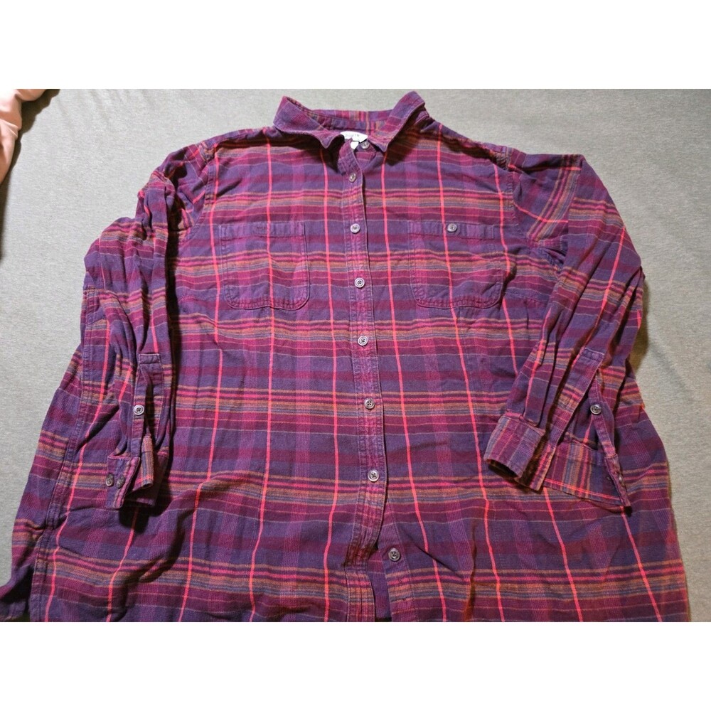 Duluth Trading Co Mens Flannel Button Down Long Sleeve Size 3XL